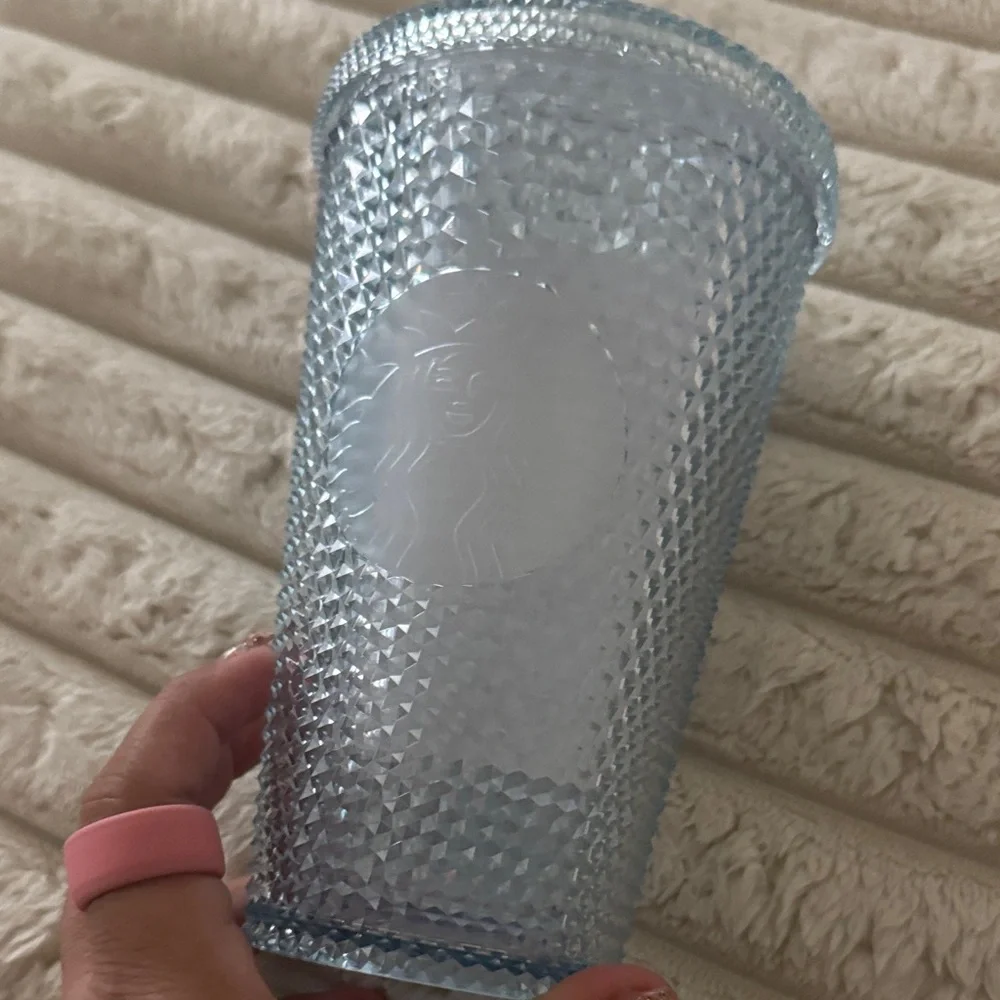 Starbucks Light Blue Diamond Tumbler